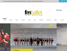 Tablet Screenshot of fmballet.org